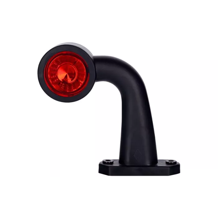 Feu de Gabarit Coudé Court (LED) Blanc - Rouge 12 / 24V Droit