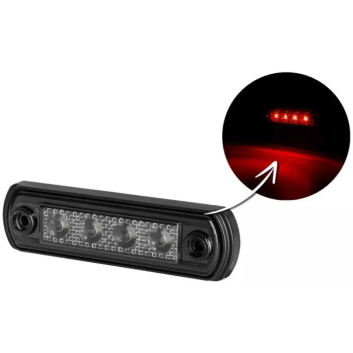 Feu de Gabarit (LED) Rouge 12 / 24V Universel