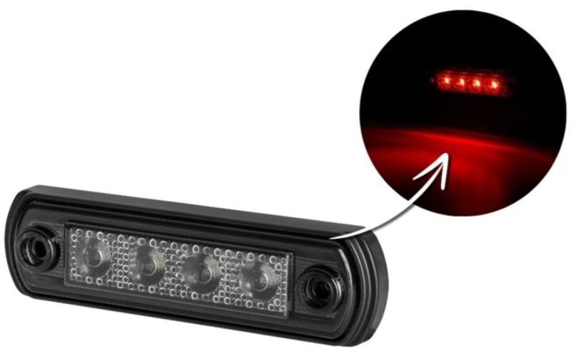 Marker Light (LED) Red 12 / 24V Universal