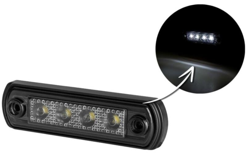 Luz de Gálibo (LED) Blanca 12 / 24V Universal