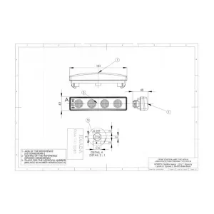 Lampa Obrysowa (LED) Biała 12 / 24V Uniwersalna