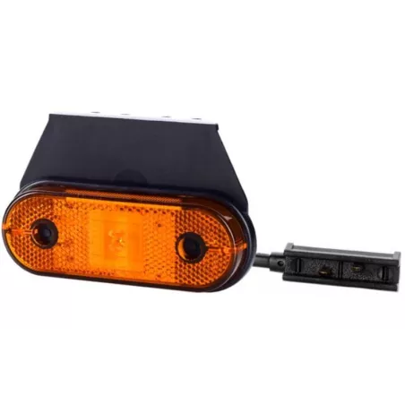 Lampa Obrysowa z Odblaskiem Wisząca z Zaciskiem (LED) Pomarańczowa 12 / 24 V Uniwersalna