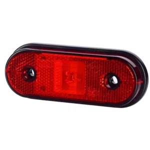 Front Marker Light, With Reflective Device (LED) Red 12 / 24V Universal