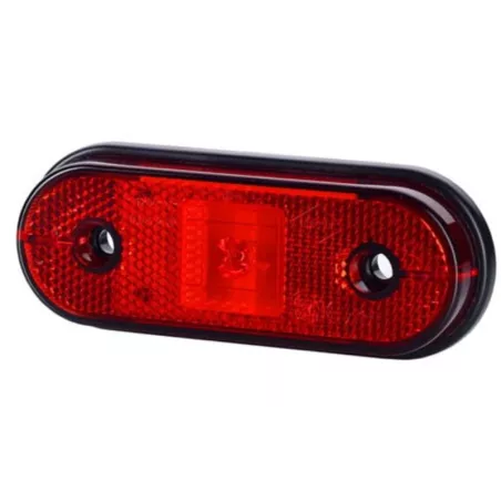 Front Marker Light, With Reflective Device (LED) Red 12 / 24V Universal