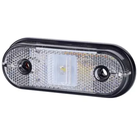Seitenmarkierungsleuchte Mit Rückstrahler (LED) Weiß 12 / 24V Universal