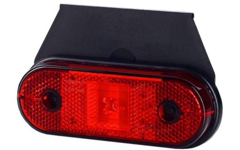 Front Marker Light, With Reflective Device And A holder (LED) Red 12 / 24V Universal