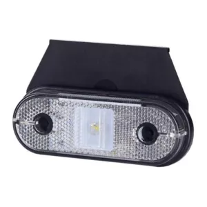 LAMPA OBRYSOWA Z ODBLASKIEM WISZĄCA (LED) BIAŁA 12/24 V UNIWERSALNA