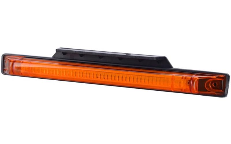ФОНАРЬ ГАБАРИТНЫЙ БОКОВОЙ, ДЛИННЫЙ С КРОНШТЕЙНОМ (LED) ОРАНЖЕВЫЙ 12 / 24V УНИВЕРСАЛЬНАЯ