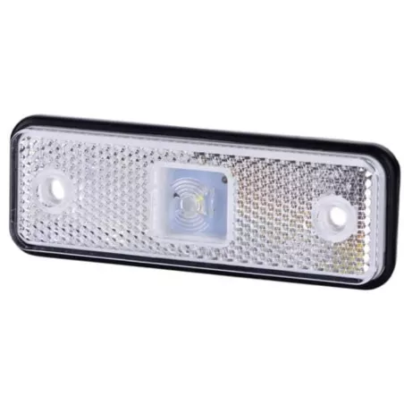 Lampa Obrysowa z Podładką Gumową (LED) Biała 12 / 24V Uniwersalna