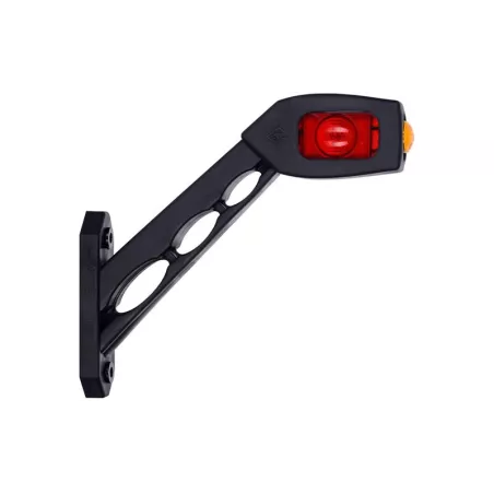 Seitenmarkierungsleuchte Auf Einem Ausleger Dreifach (LED) Weiß - Orange - Rot 12 / 24V Recht