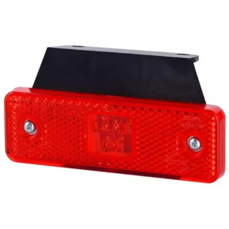Marker Lamp With Reflector And Bracket (LED) Red 12 / 24V Universal