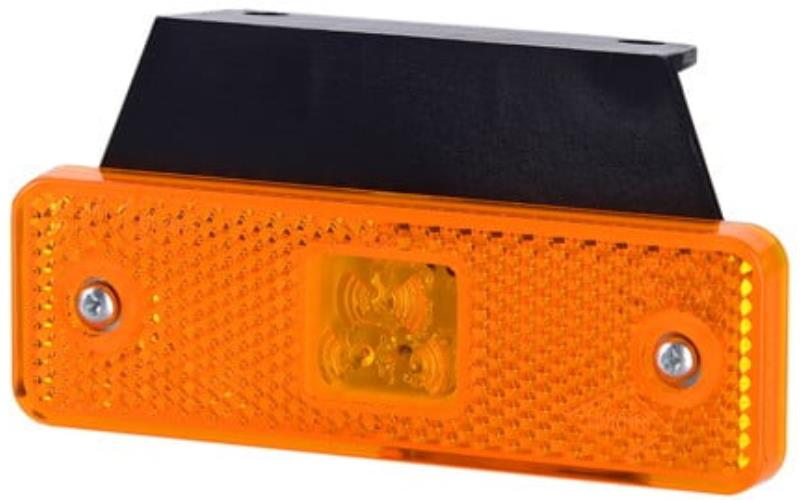Marker Lamp With Reflector And Bracket (LED) Amber 12 / 24V Universal