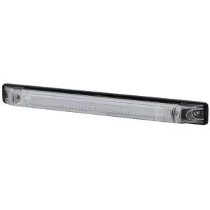 Rear Marker Light, Long (Transparent Lens) (LED) Red 12 / 24V Universal