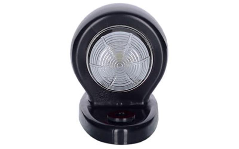 Luz de Gálibo con Base Ovalada (LED) Blanca - Roja 12 / 24V Universal