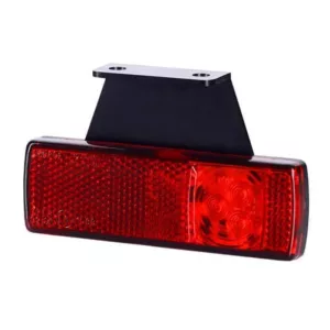 Lampa Obrysowa z Odblaskiem Podwieszana (LED) Czerwona 12 / 24V Prawa