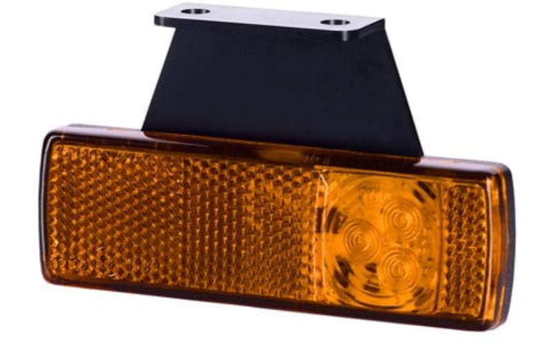Lampa Obrysowa z Odblaskiem Podwieszana (LED) Pomarańczowa 12 / 24V Prawa