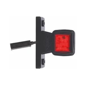Outline Marker Lamp On Straight Arm (LED) White / Red 12 / 24V RH