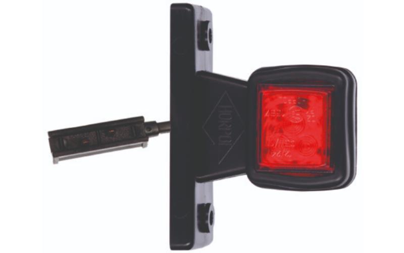 Umrissleuchte An Geradem Halter (LED) Weiss / Rot 12 / 24V RH