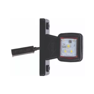 Outline Marker Lamp On Straight Arm (LED) White / Red 12 / 24V LH