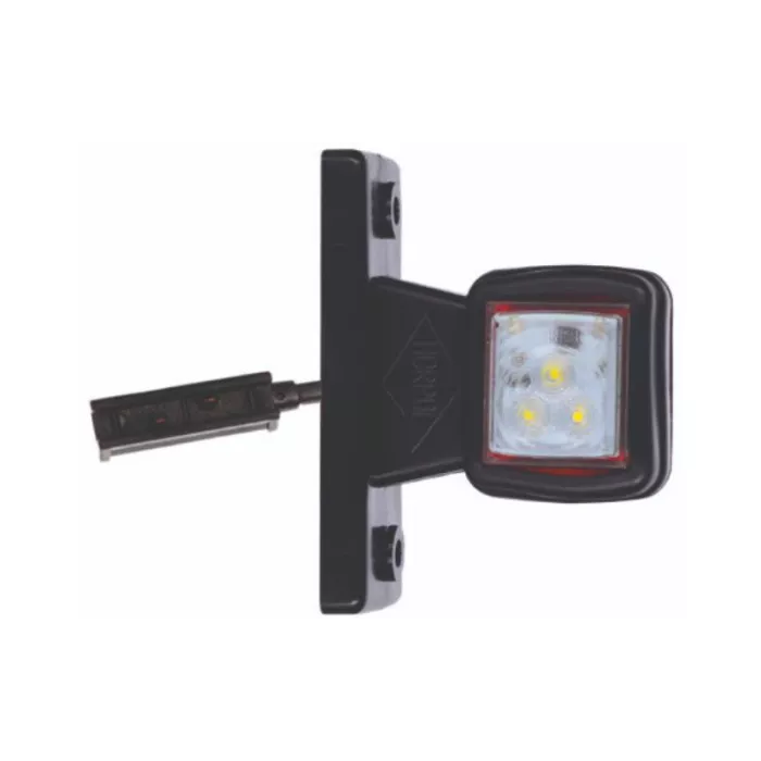 Umrissleuchte An Geradem Halter (LED) Weiss / Rot 12 / 24V LH