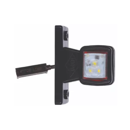Lampa Obrysowa Na Wysięgniku Prostym (LED) Biało - Czerwona 12 / 24V Lewa