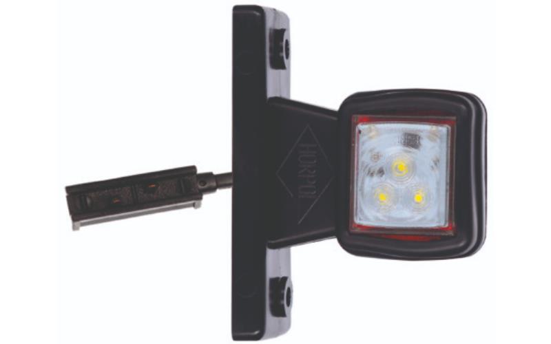 Umrissleuchte An Geradem Halter (LED) Weiss / Rot 12 / 24V LH