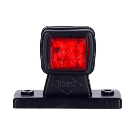 Outline Marker Light, Square With A Short (LED) White - Red 12 / 24V Right