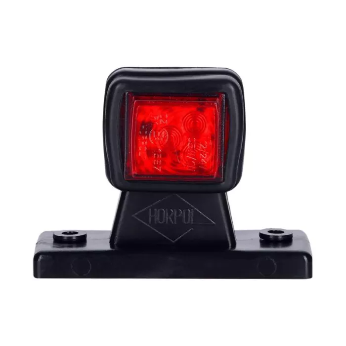 Seitenmarkierungsleuchte Auf Einem Geraden Ausleger (LED) Weiß - Rot 12 / 24V Links