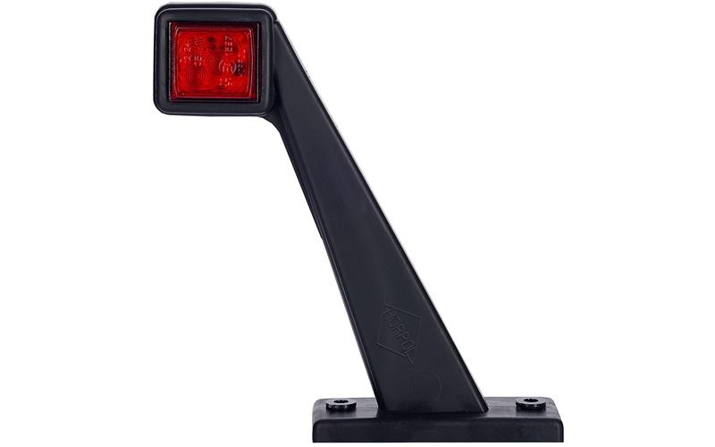 Feu de Gabarit Coudé Long Rouge 12 / 24V Droit