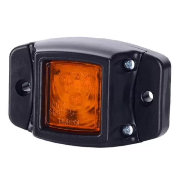 ФОНАРЬ ГАБАРИТНЫЙ ПЕРЕДНИЙ С РЕЗИНОВЫМ КОНТУРОМ (LED) ОРАНЖЕВЫЙ 12 / 24V УНИВЕРСАЛЬНАЯ