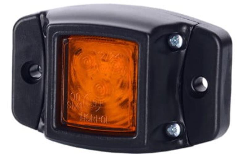 Feu de Gabarit Avec Embase Caoutchouc (LED) Orange 12 / 24V Universel