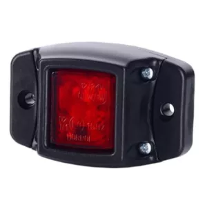 Lampa Obrysowa Na Podstawie Gumowej (LED) Czerwona 12 / 24V Uniwersalna