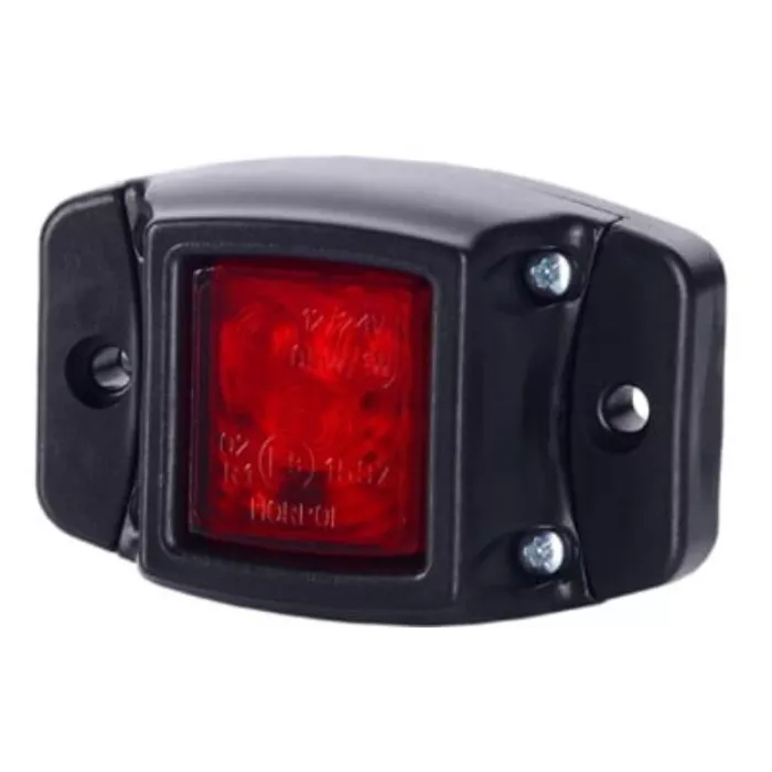 Feu de Gabarit Avec Embase Caoutchouc (LED) Rouge 12 / 24V Universel