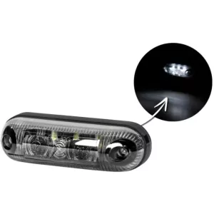 LUZ DE GÁLIBO OVALADA (LED) BLANCA 12/24V UNIVERSAL