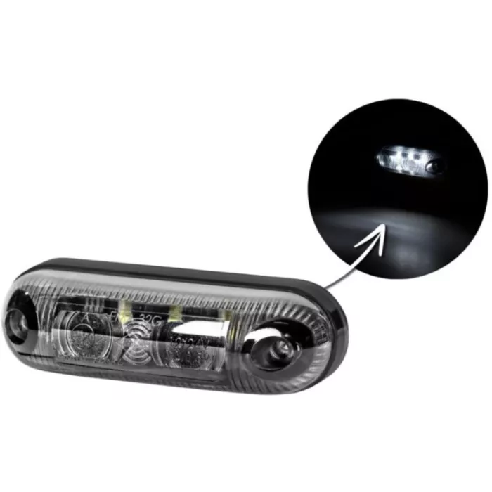 Feu de Gabarit Ovale (LED) Blanc 12 / 24V Universel
