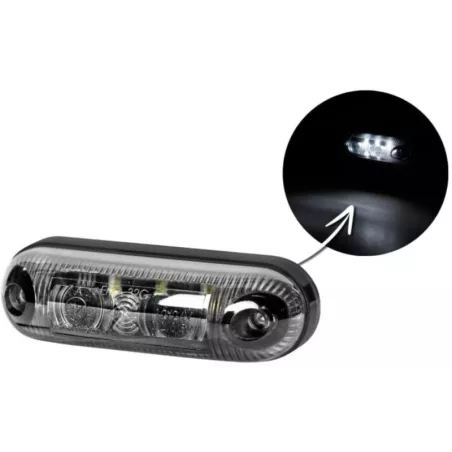 Oval Marker Light (LED) White 12 / 24V Universal