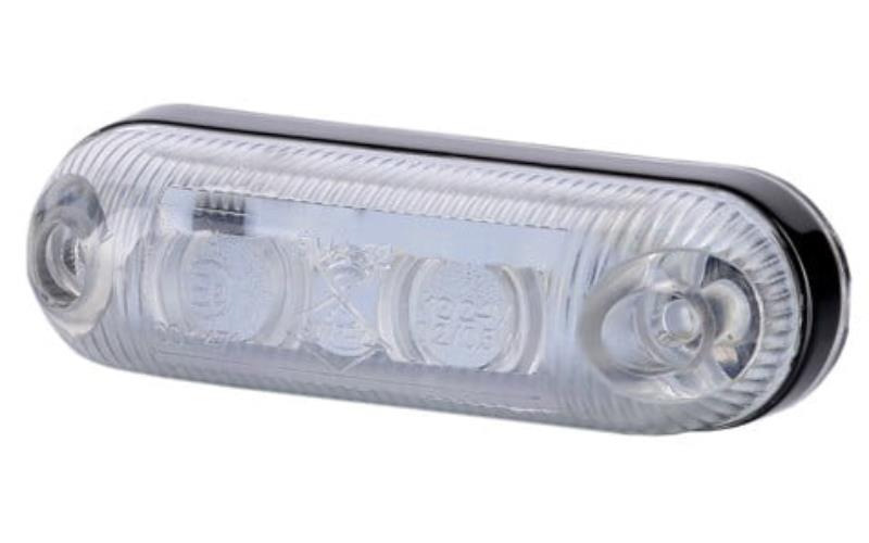 Seitenmarkierungsleuchte Oval (LED) Weiß 12 / 24V Universal