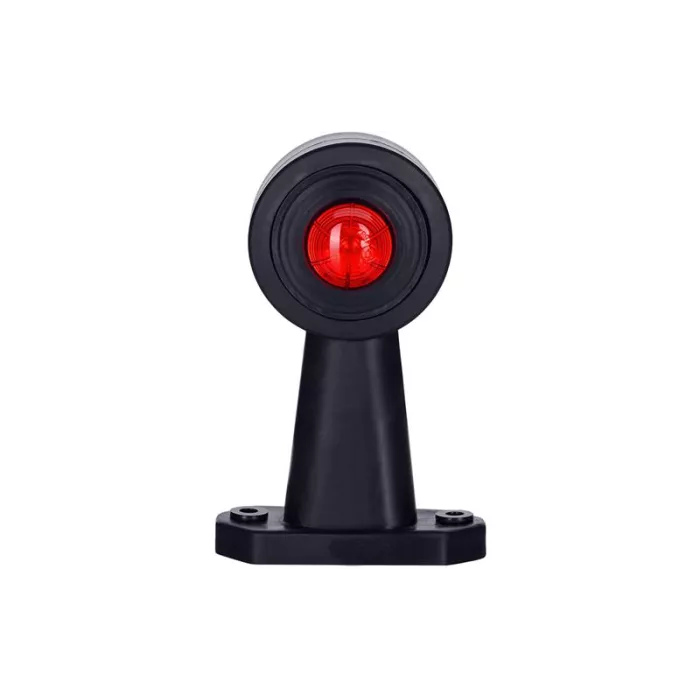 Outline Marker Light Oval, With Long, Straight Arm (LED) White - Red 12 / 24V Universal