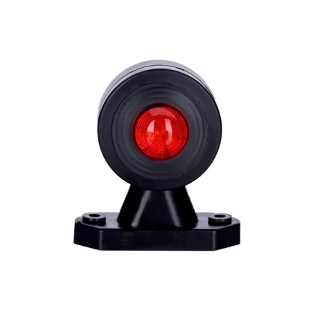Outline Marker Light Oval, With Short, Straight Arm (LED) White - Red 12 / 24V Universal