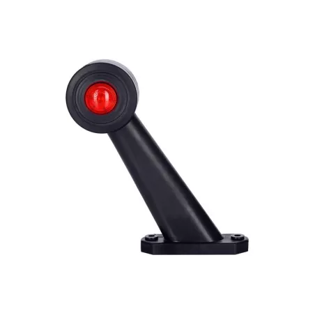Seitenmarkierungsleuchte Auf Einem Schrägen Ausleger (LED) Weiß - Rot 12 / 24V Recht