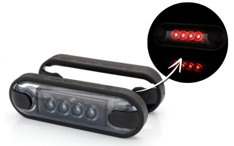 Feu de Gabarit Arrière (LED) Rouge 12 / 24V Universel