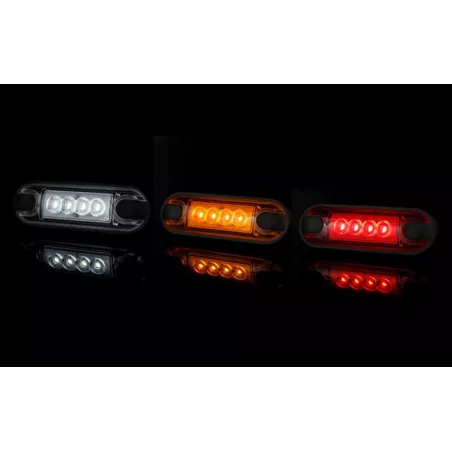 Heckleuchte (LED) Rot 12 / 24V Universal
