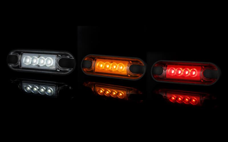 Heckleuchte (LED) Rot 12 / 24V Universal