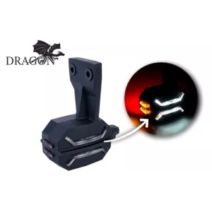 Feu de Gabarit Trifonction Sur Support Flexible (LED) Blanc - Orange - Rouge 12 / 24V Droit