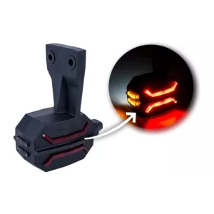 Feu de Gabarit Trifonction Sur Support Flexible (LED) Blanc - Orange - Rouge 12 / 24V Droit