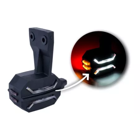 Feu de Gabarit Trifonction Sur Support Flexible (LED) Blanc - Orange - Rouge 12 / 24V Gauche