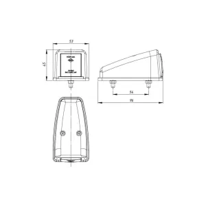 Roof Marker Light (LED) Orange 12 / 24V Universal