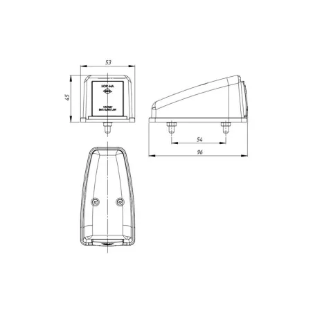Luz de Gálibo para EL Techo (LED) Amarilla 12 / 24V Universal