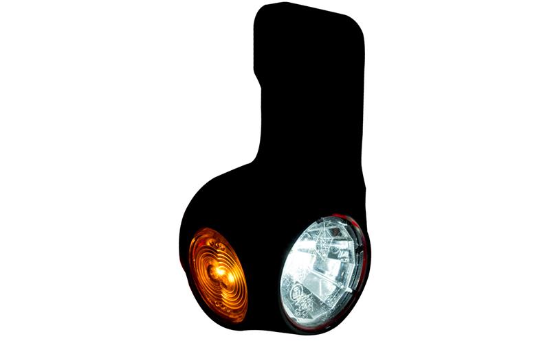 Lampa Obrysowa Na Wieszaku Trójfunkcyjna z Odbłyśnikiem (LED) Biało - Pomarańczowo - Czerwony 12 / 24V Prawy
