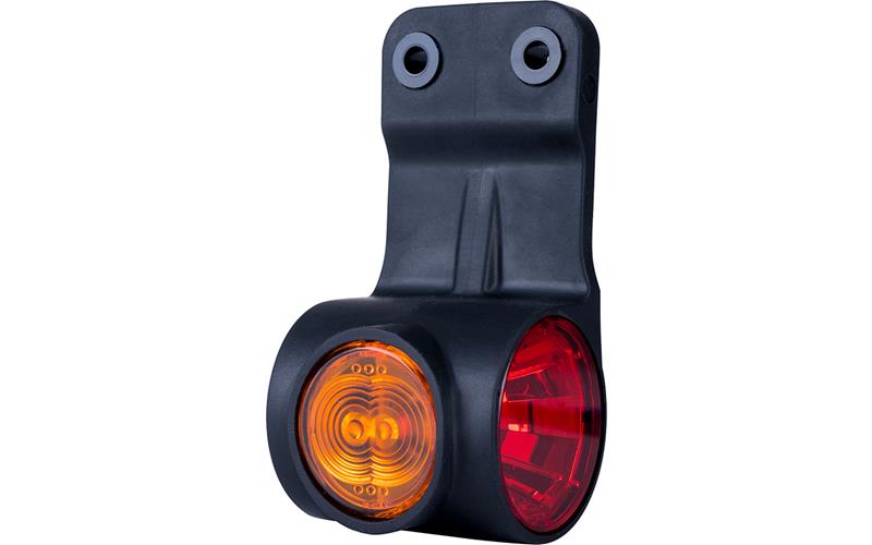Luz de Gálibo Triple, En Un Soporte Flexible (LED) Blanca - Amarilla - Roja 12 / 24V Izquierdo